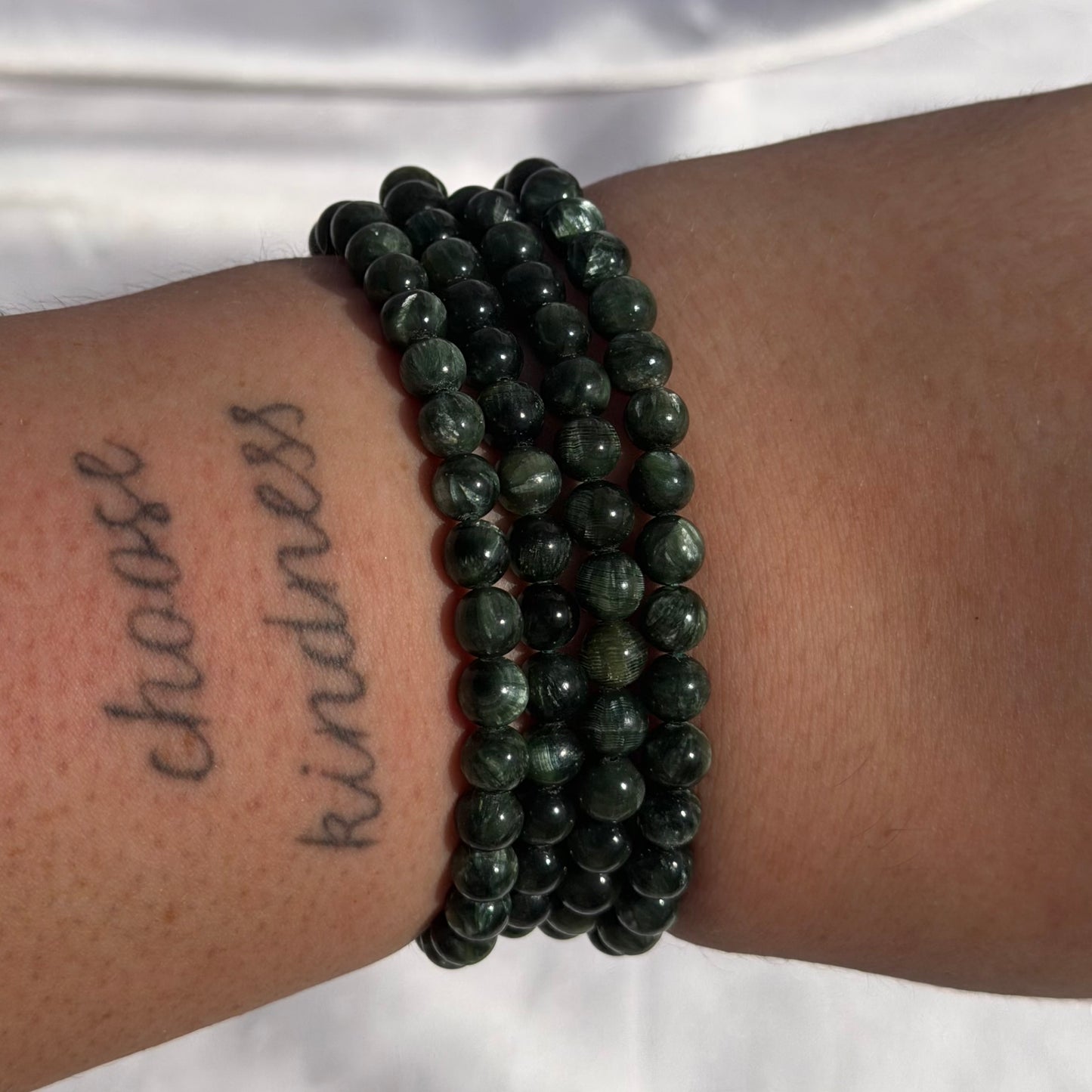 Seraphinite bracelet