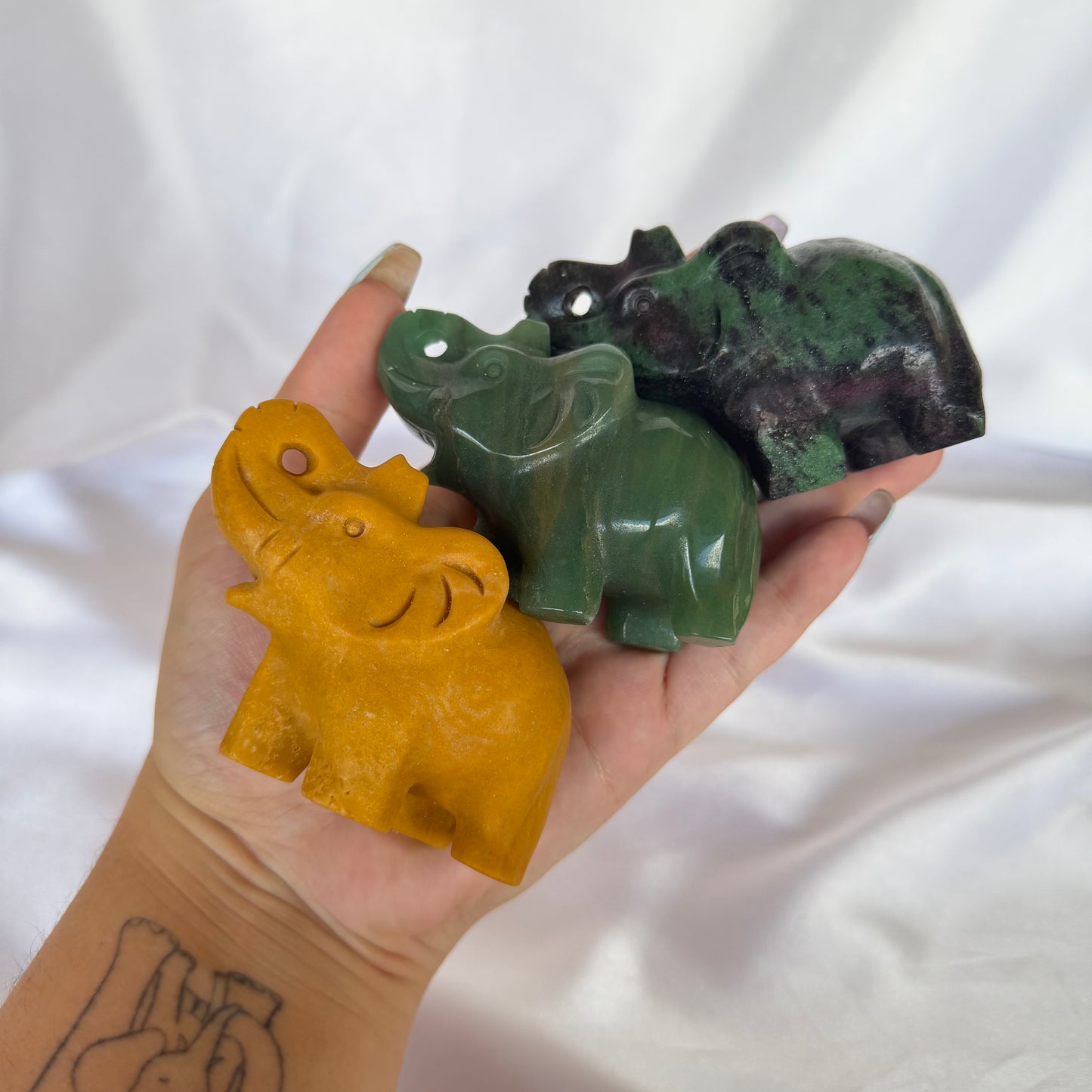 Mystery elephant carving