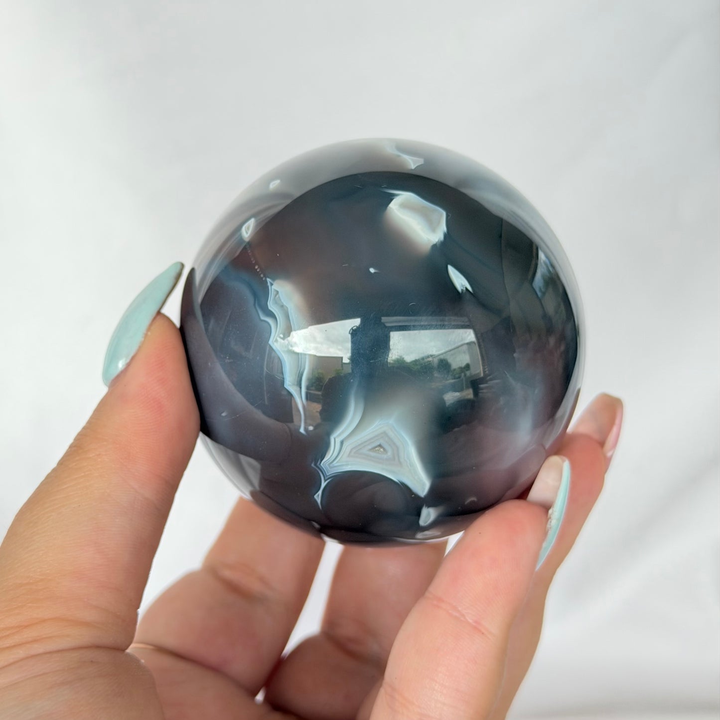Mozambique agate sphere #131
