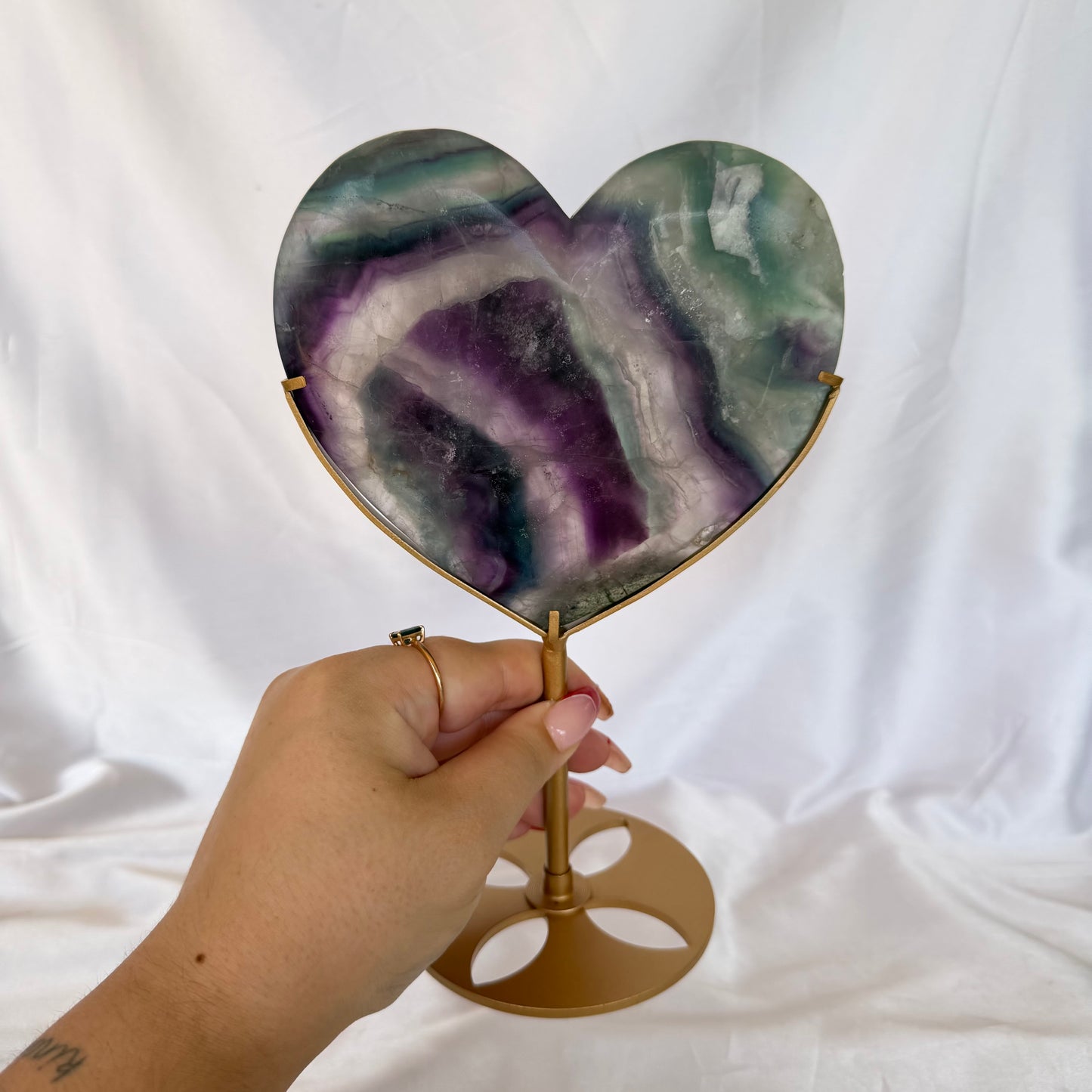 Large Fluorite heart