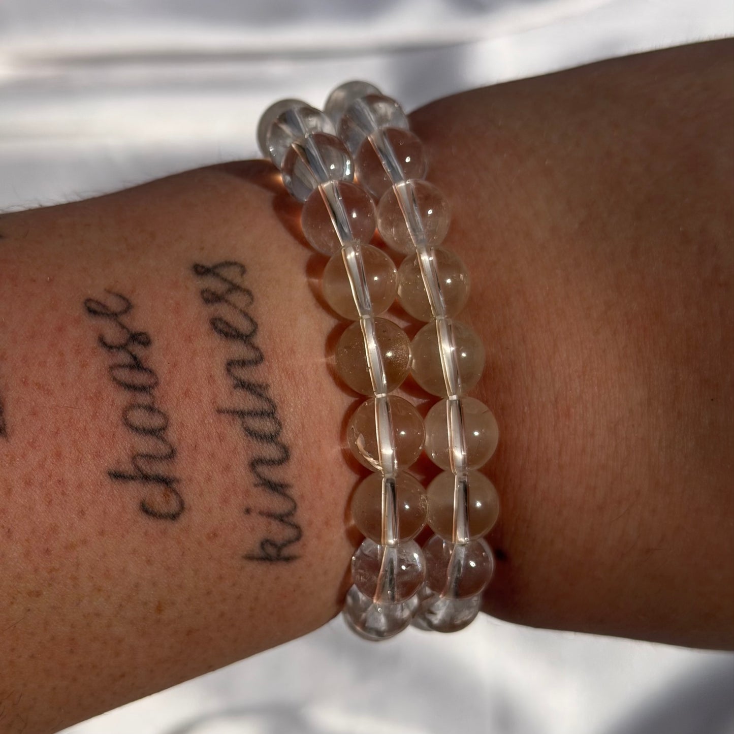 Clear quartz bracelet