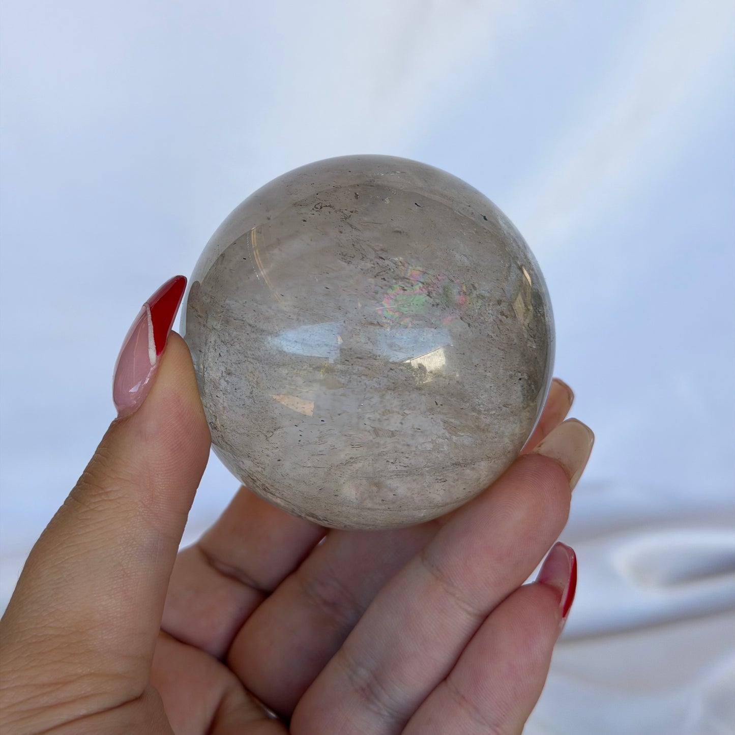 Smoky quartz sphere #133