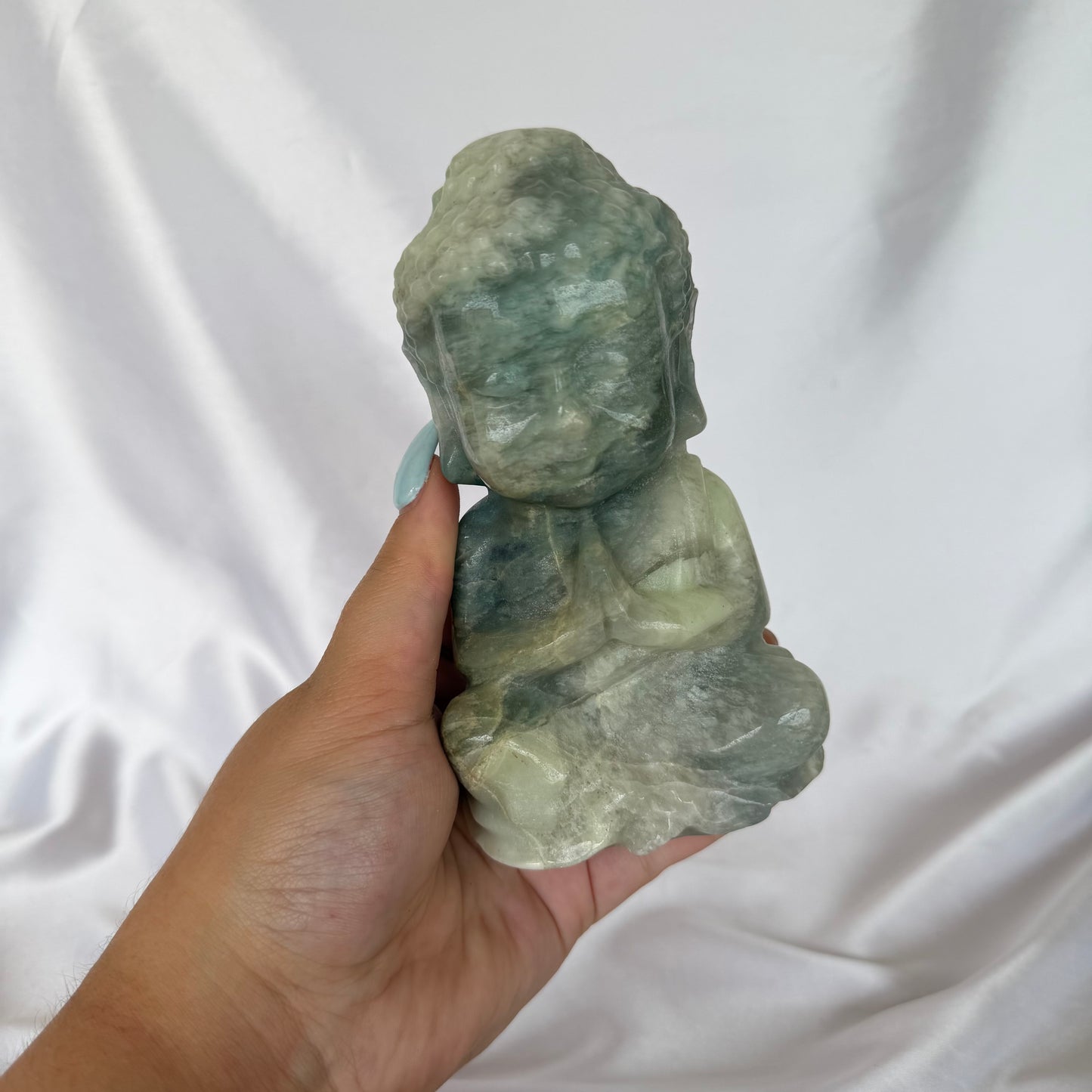 Sky blue opal XL Buddha