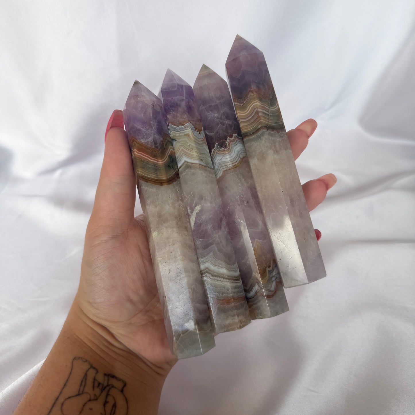 Amethyst & agate points