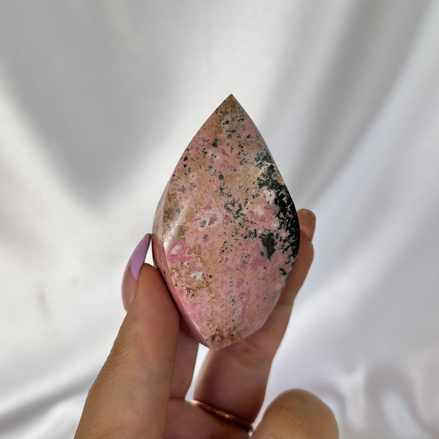Peruvian rhodonite flame #277
