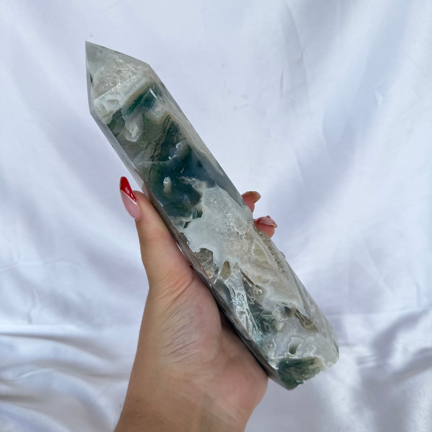 Moss agate tower #288