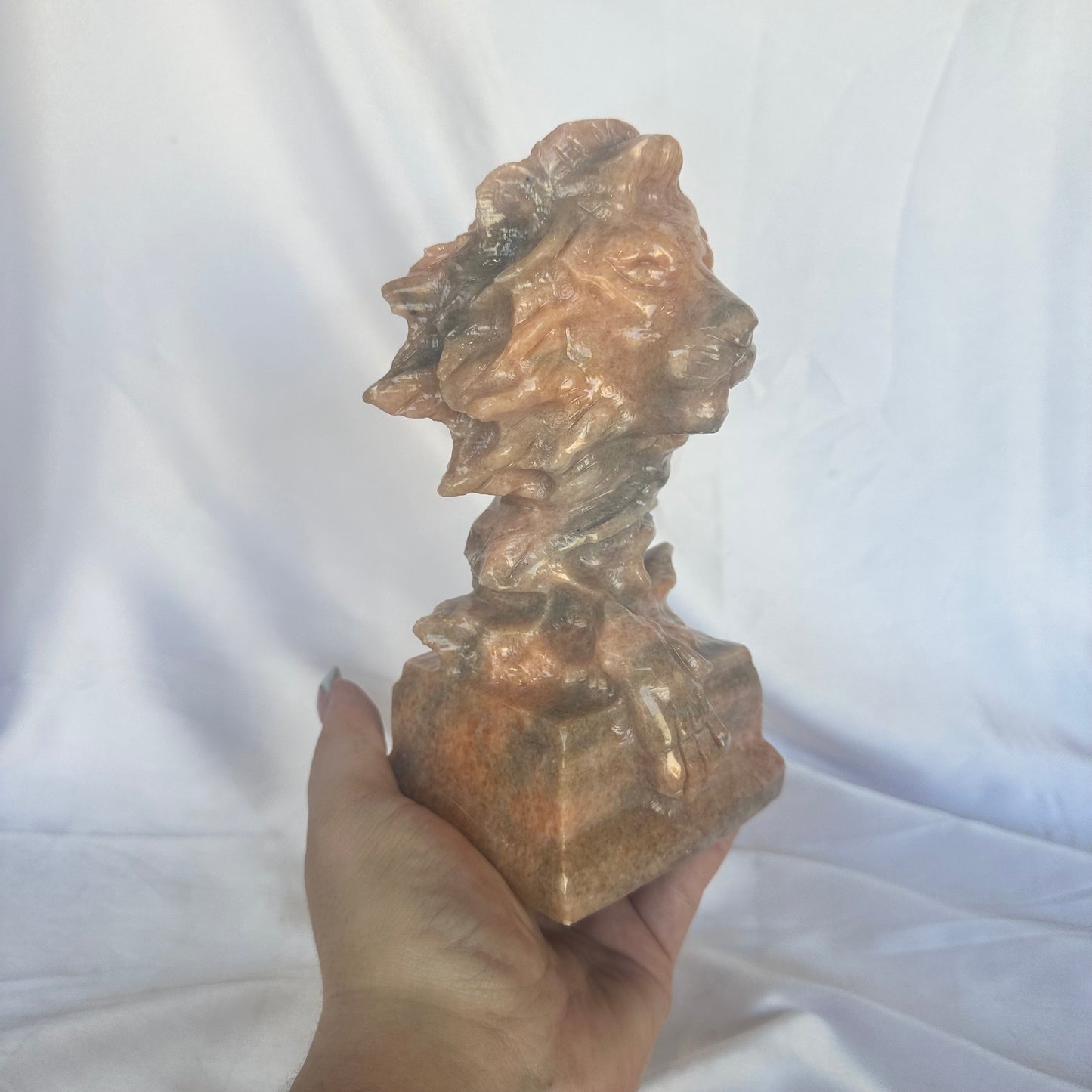 Sunstone lion statue