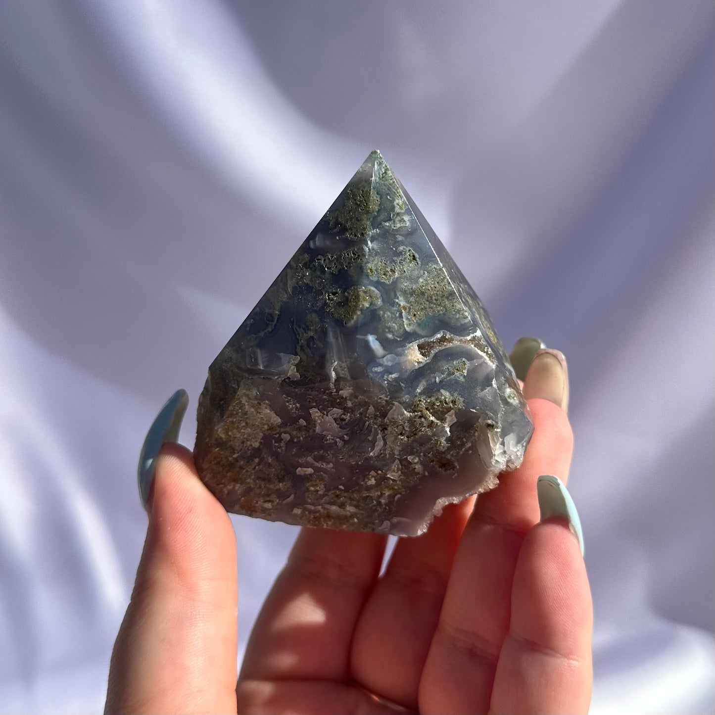 Moss agate cupcake #192