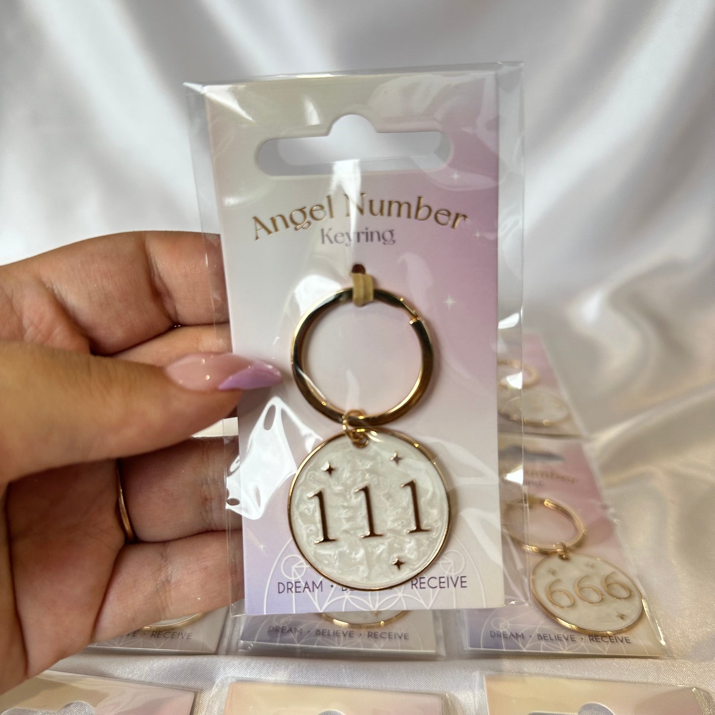 Angel number keyrings