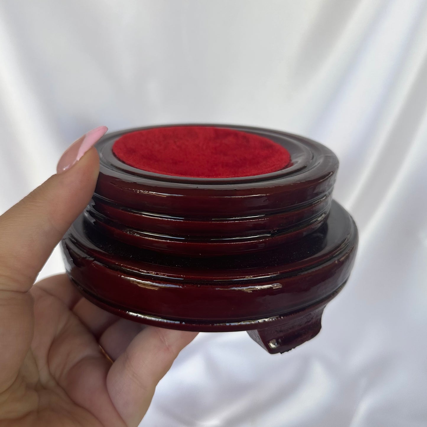 XL wooden sphere stand