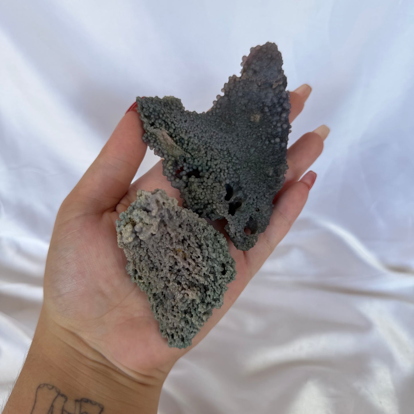 Grape agate cluster