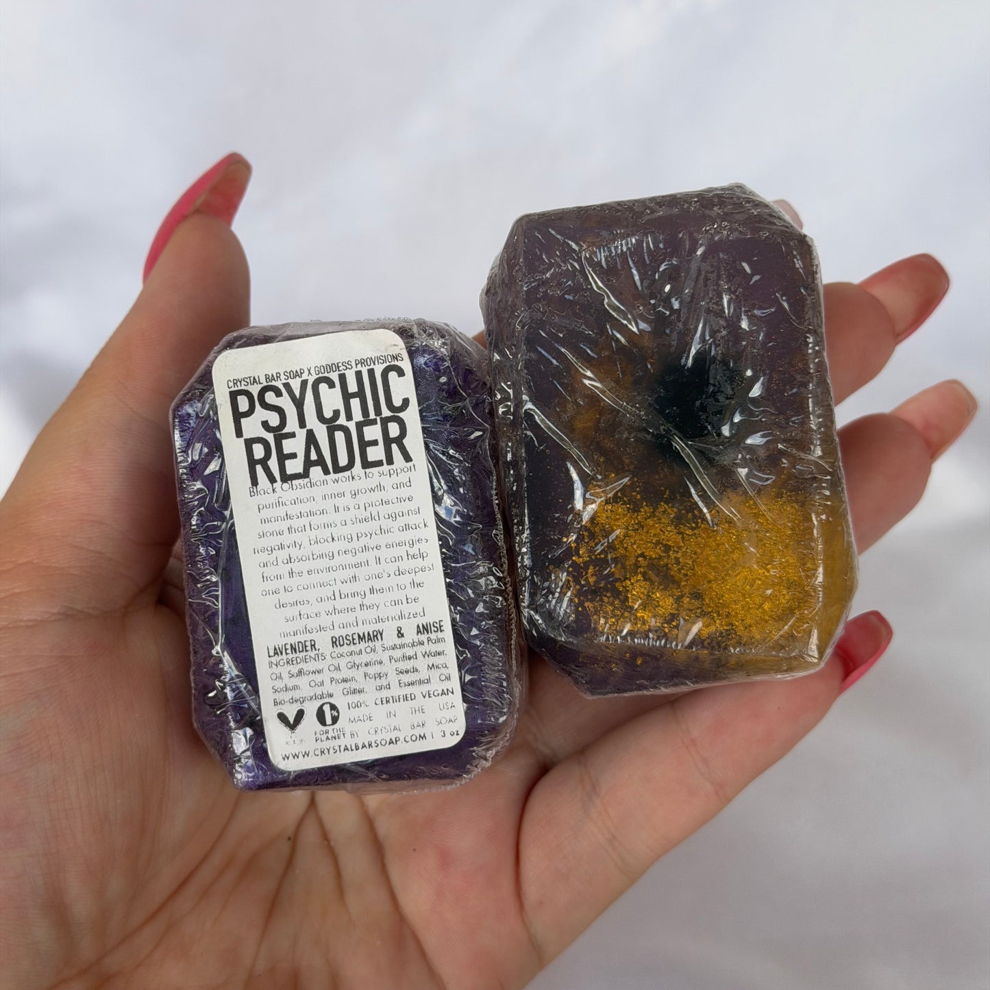 Black obsidian soap bar