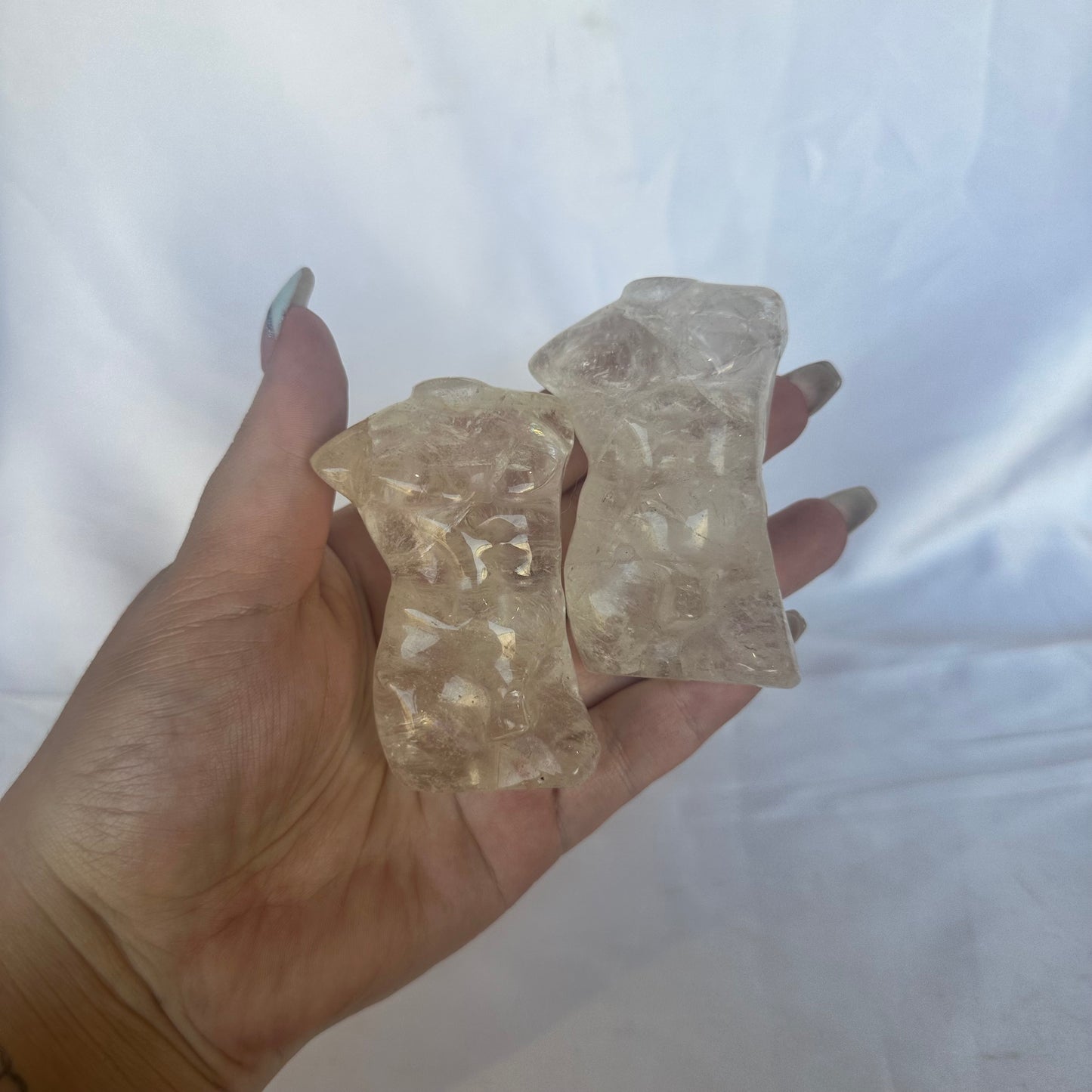 Male clear quartz body