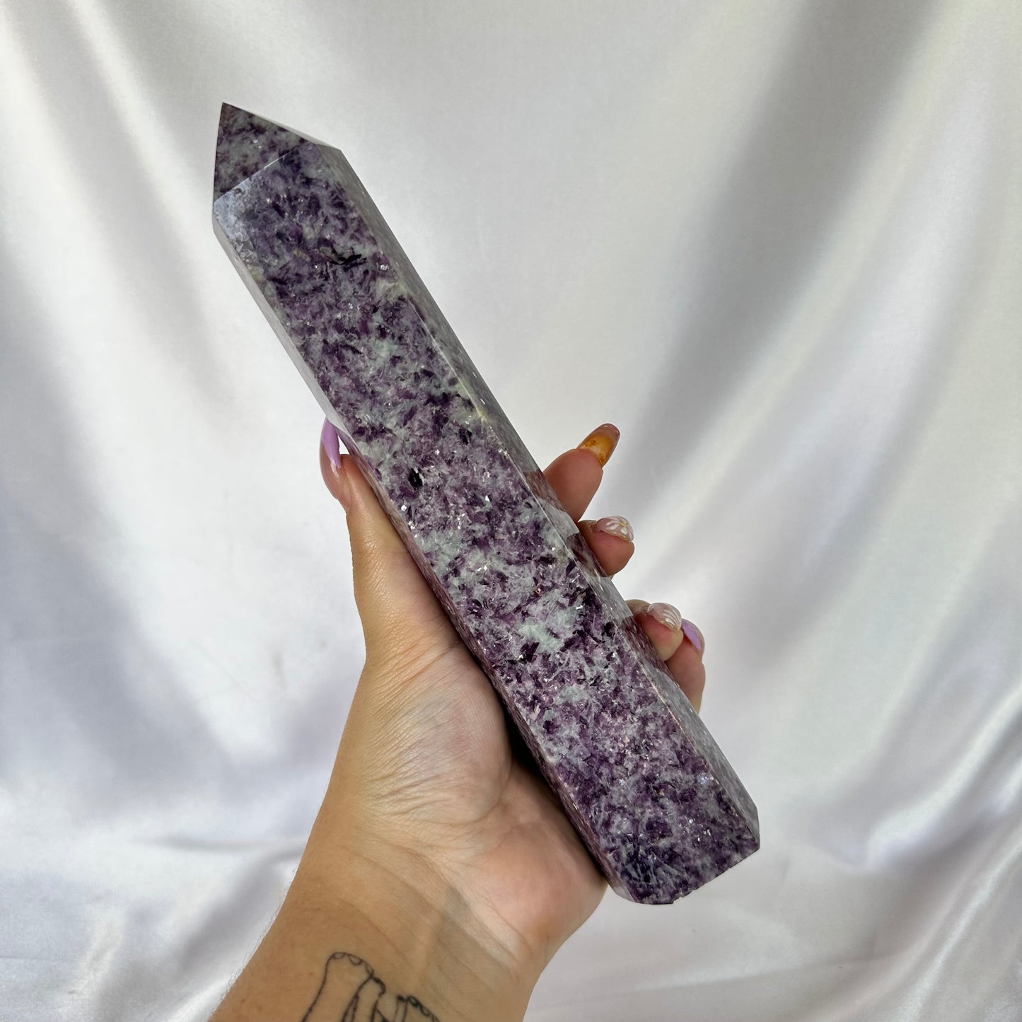 Lepidolite tower #371