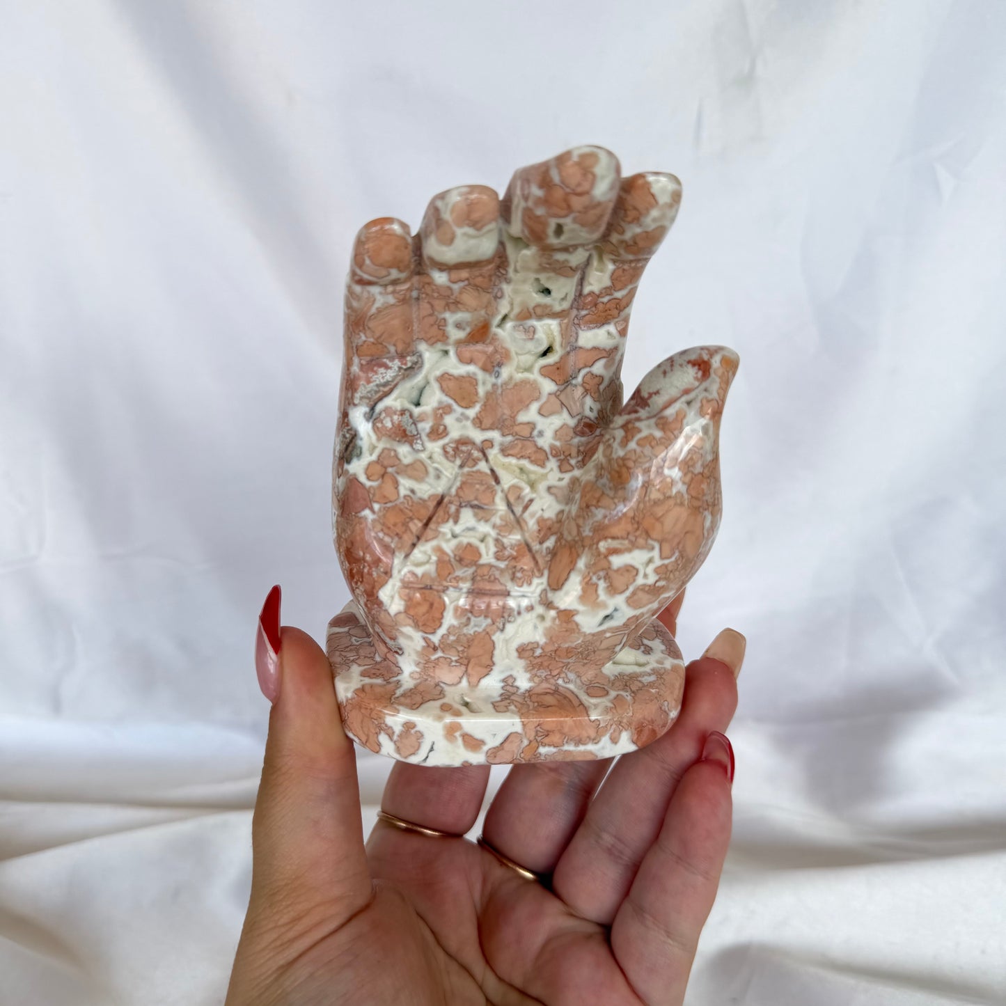 Petal agate hand