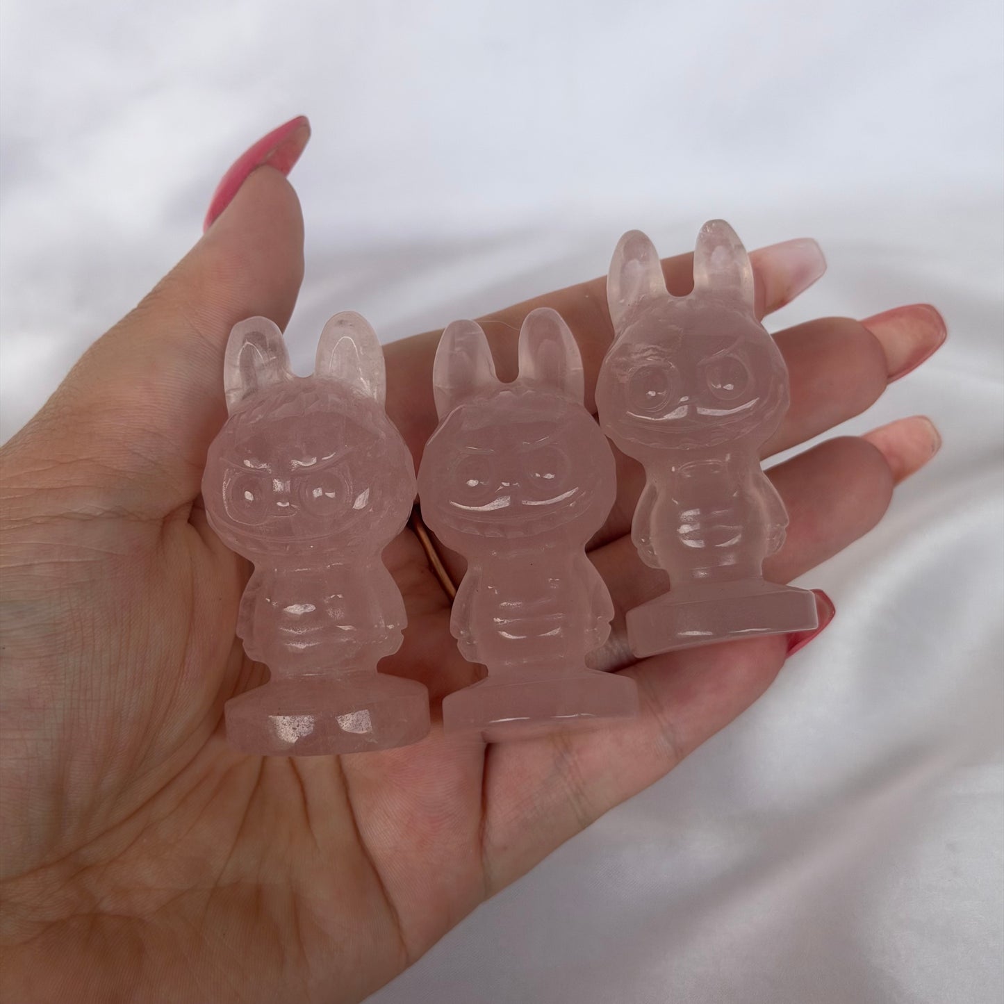 Rose quartz labubu
