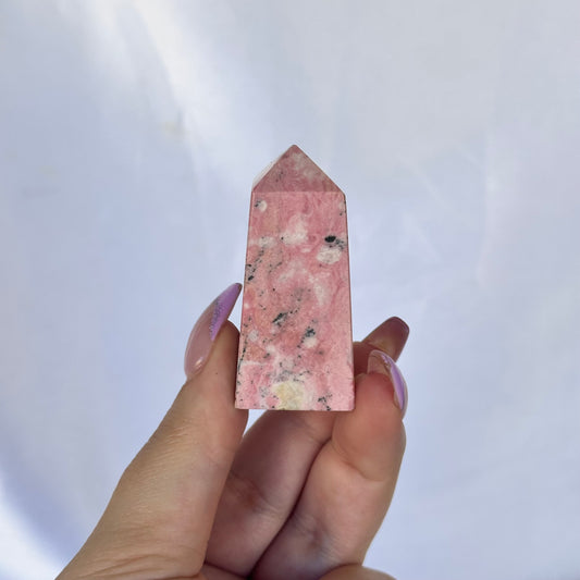 Peruvian rhodonite point #146