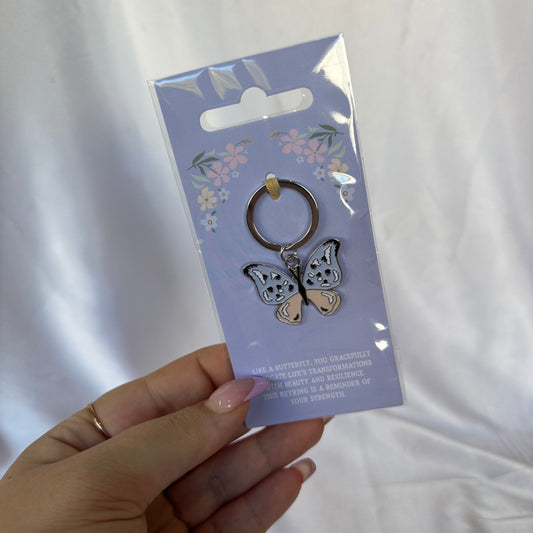 Butterfly keyring