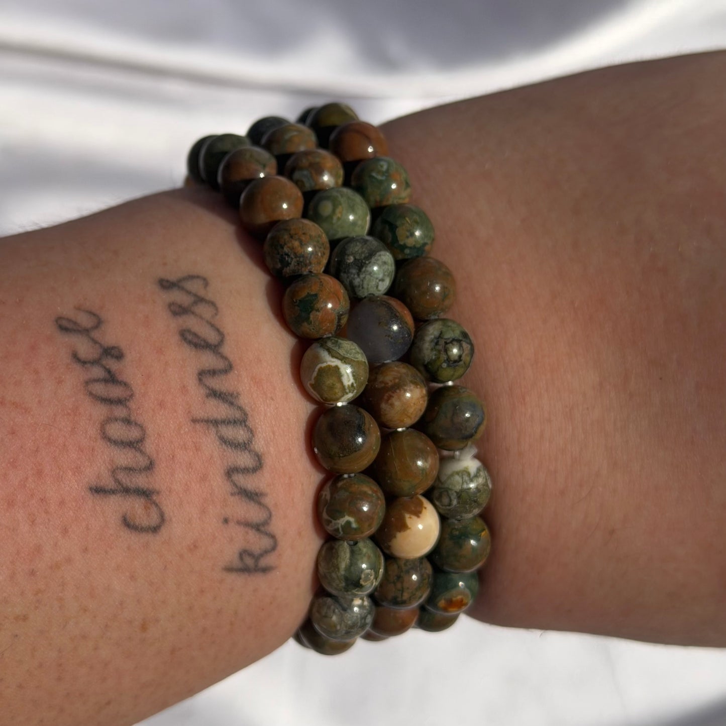 Rainforest jasper bracelet