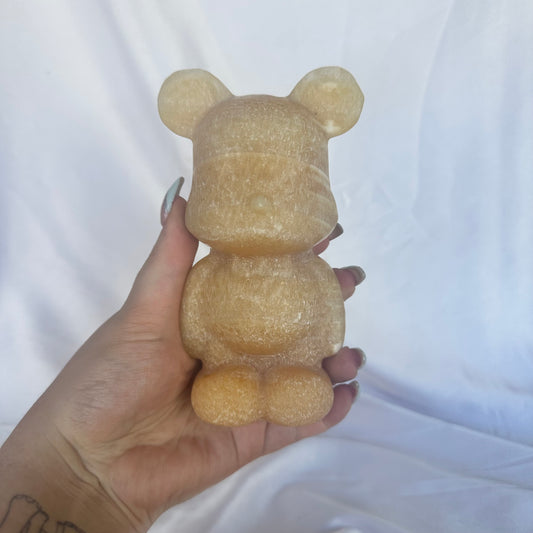 Orange calcite teddy