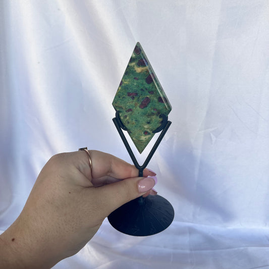 Ruby fuschite diamond #456
