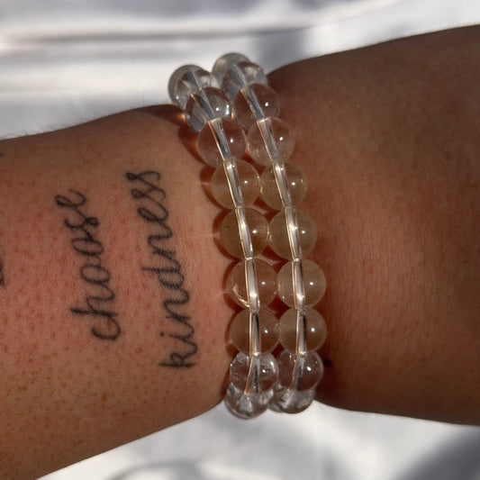 Clear quartz bracelet