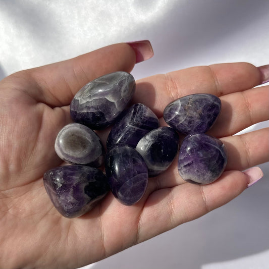 Chevron amethyst tumble