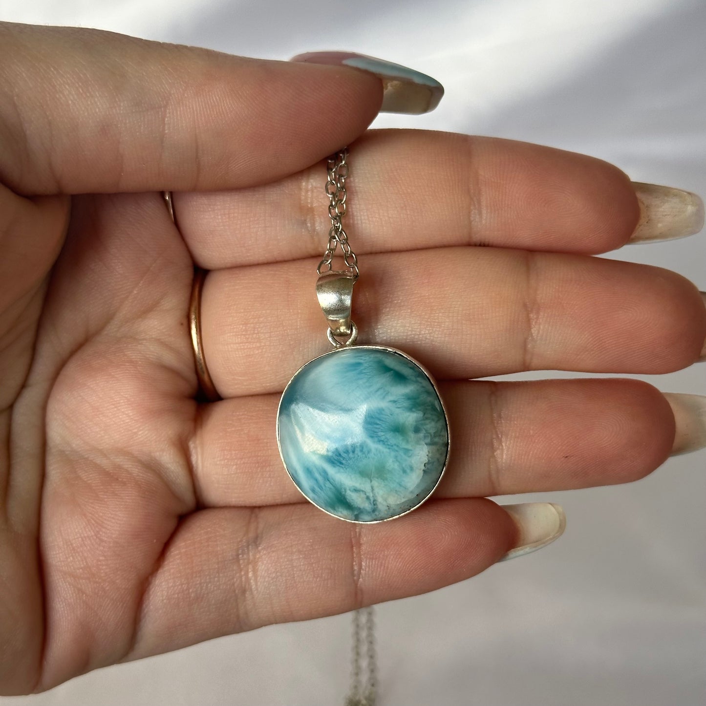 S925 Larimar pendant #395