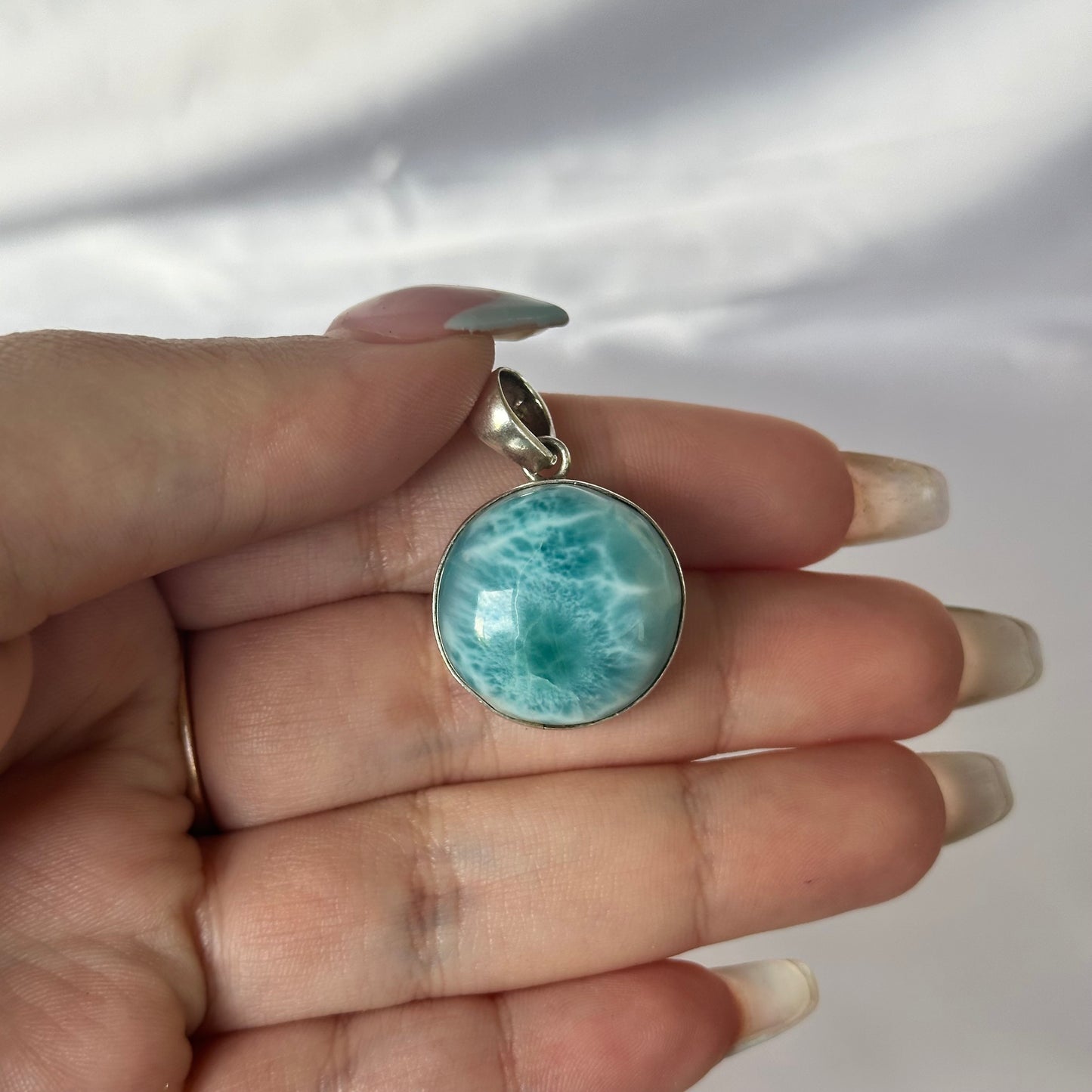 S925 Larimar pendant #397