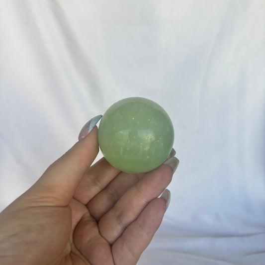 Pistachio calcite sphere #94