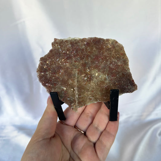 Zeolite slab on stand