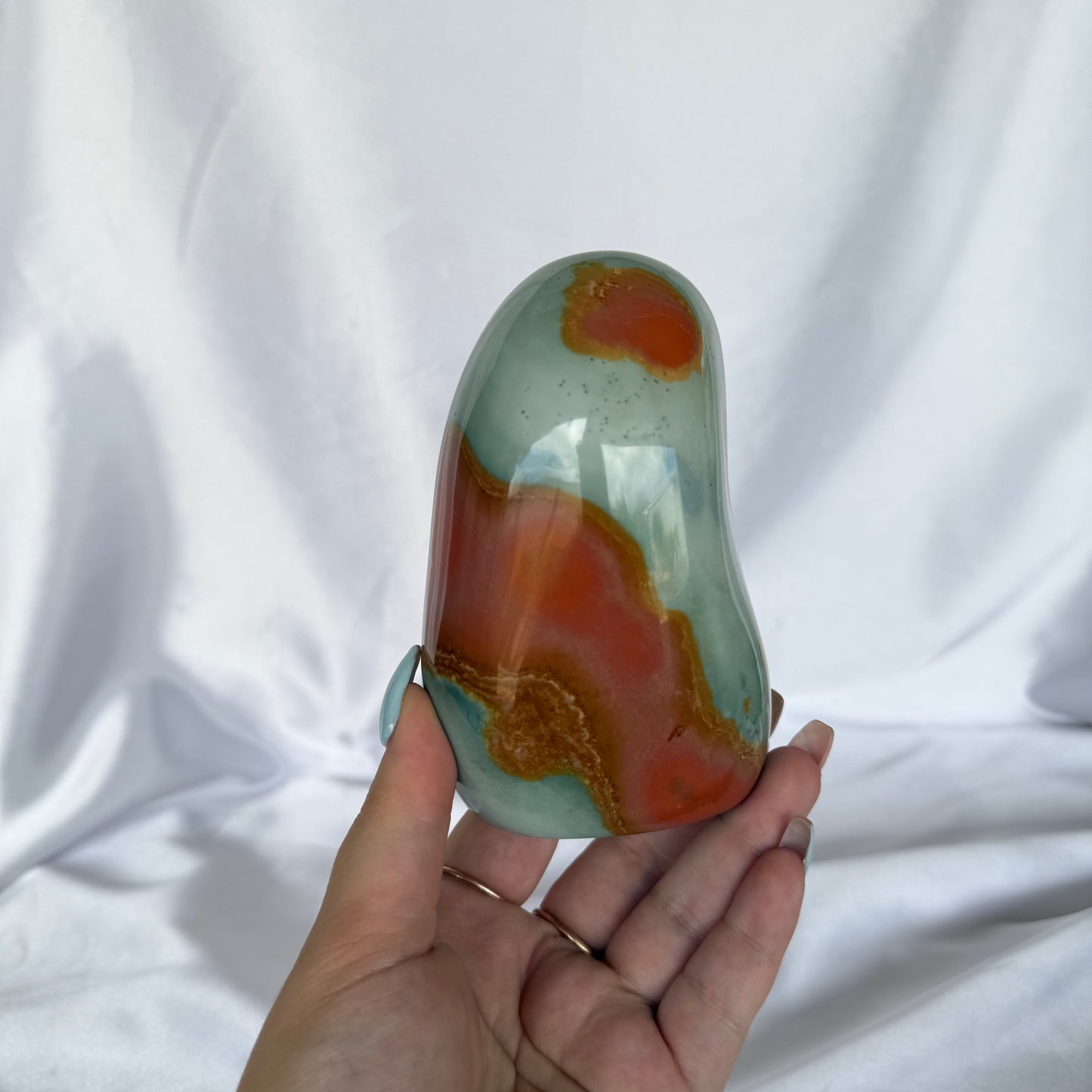 Pink, purple & yellow pastel polychrome jasper freeforms
