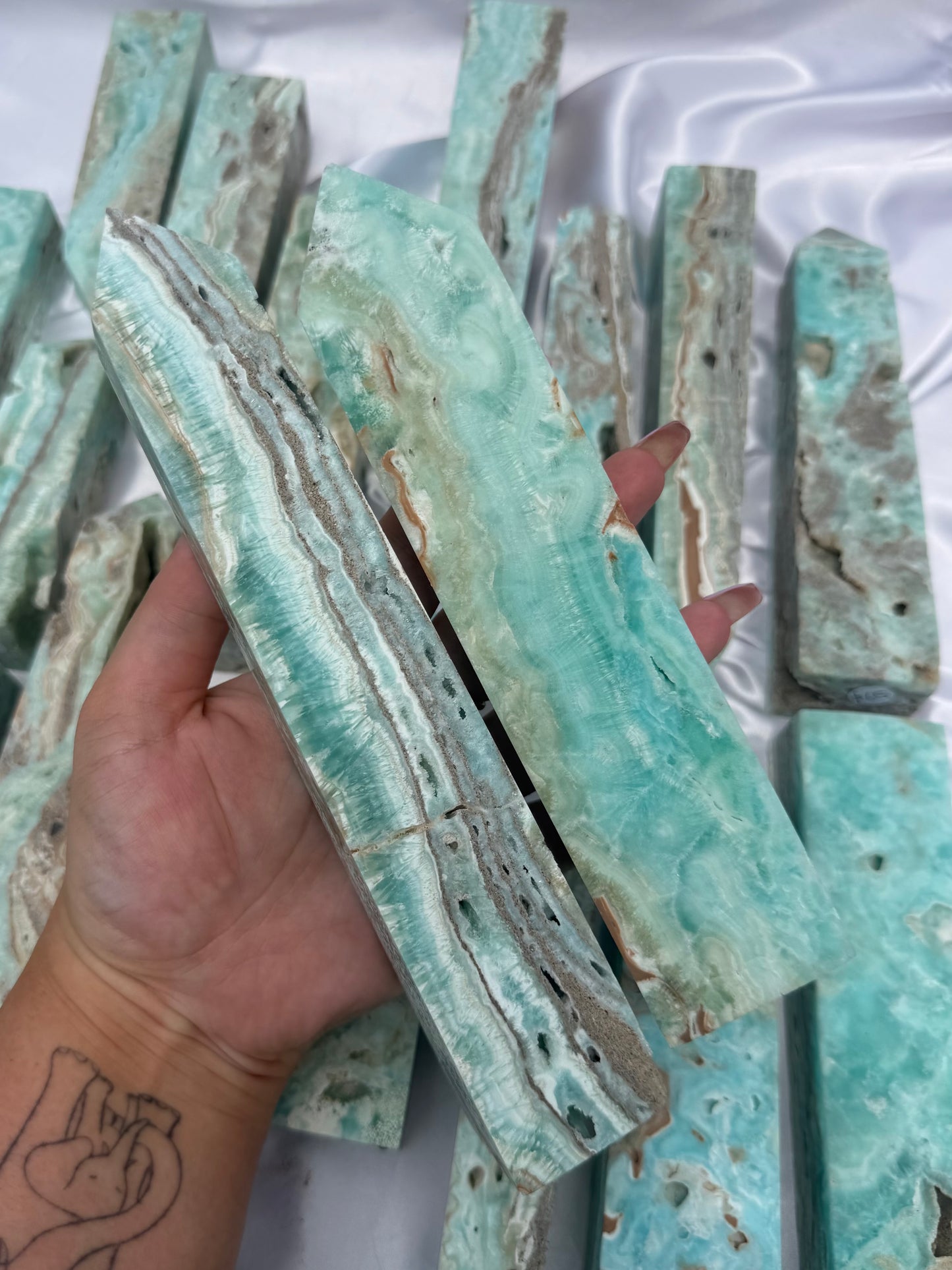 Hemimorphite towers