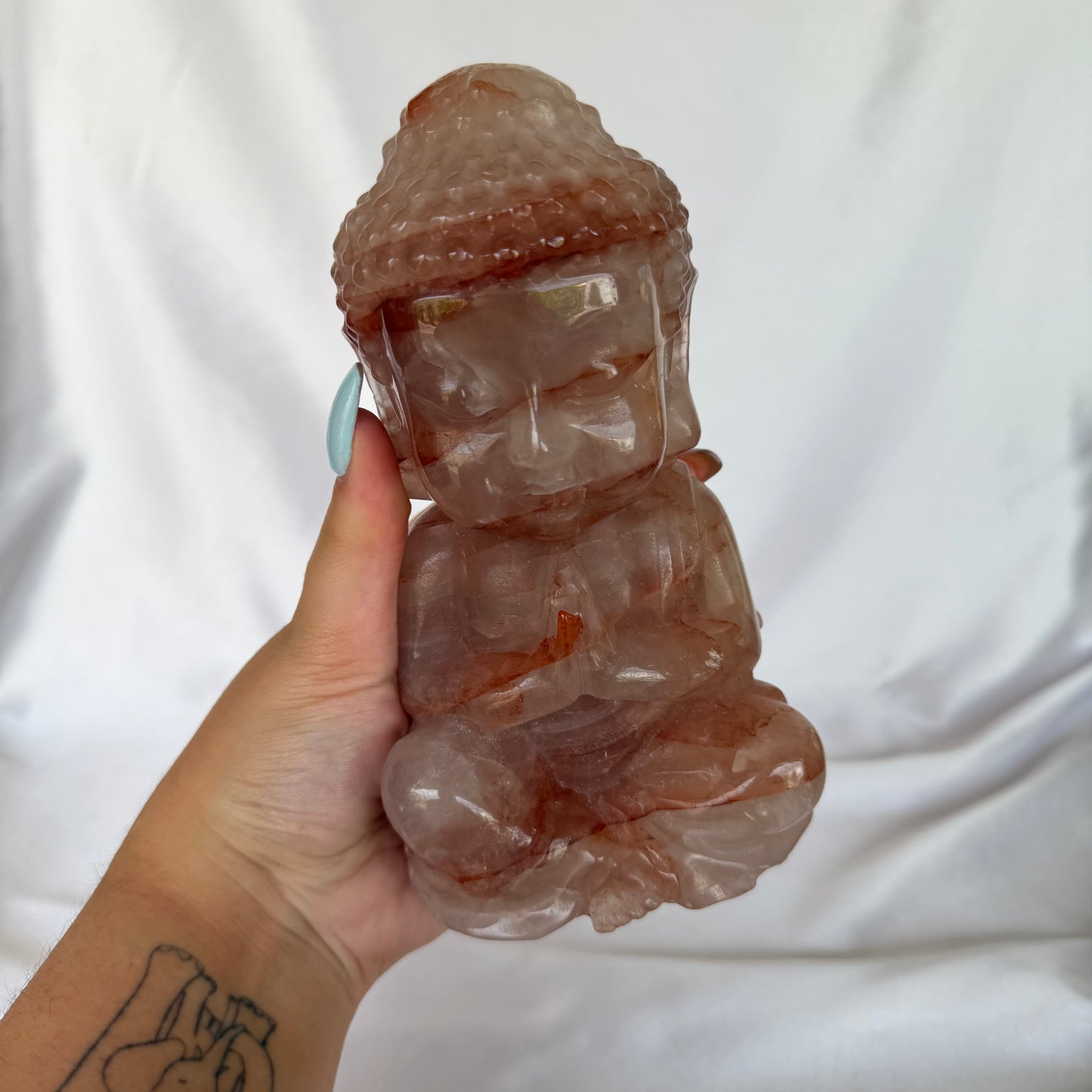 Fire quartz XL Buddha