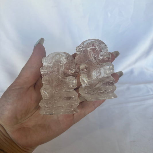 Clear quartz Ganesha