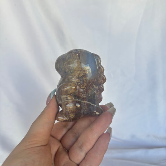 Moss agate large Dino #163