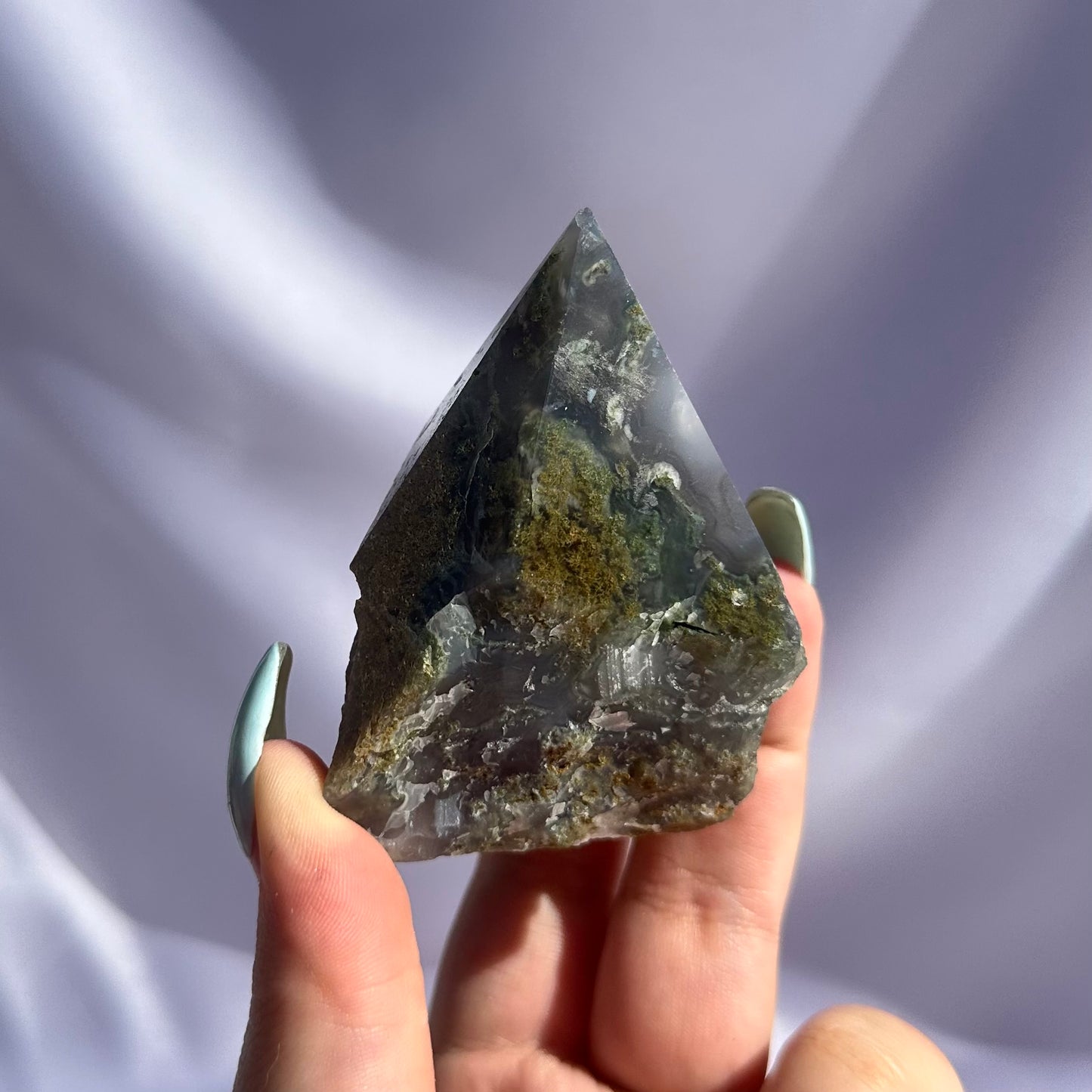 Moss agate cupcake #168