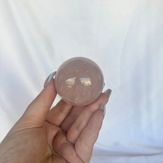 Rose quartz sphere #190