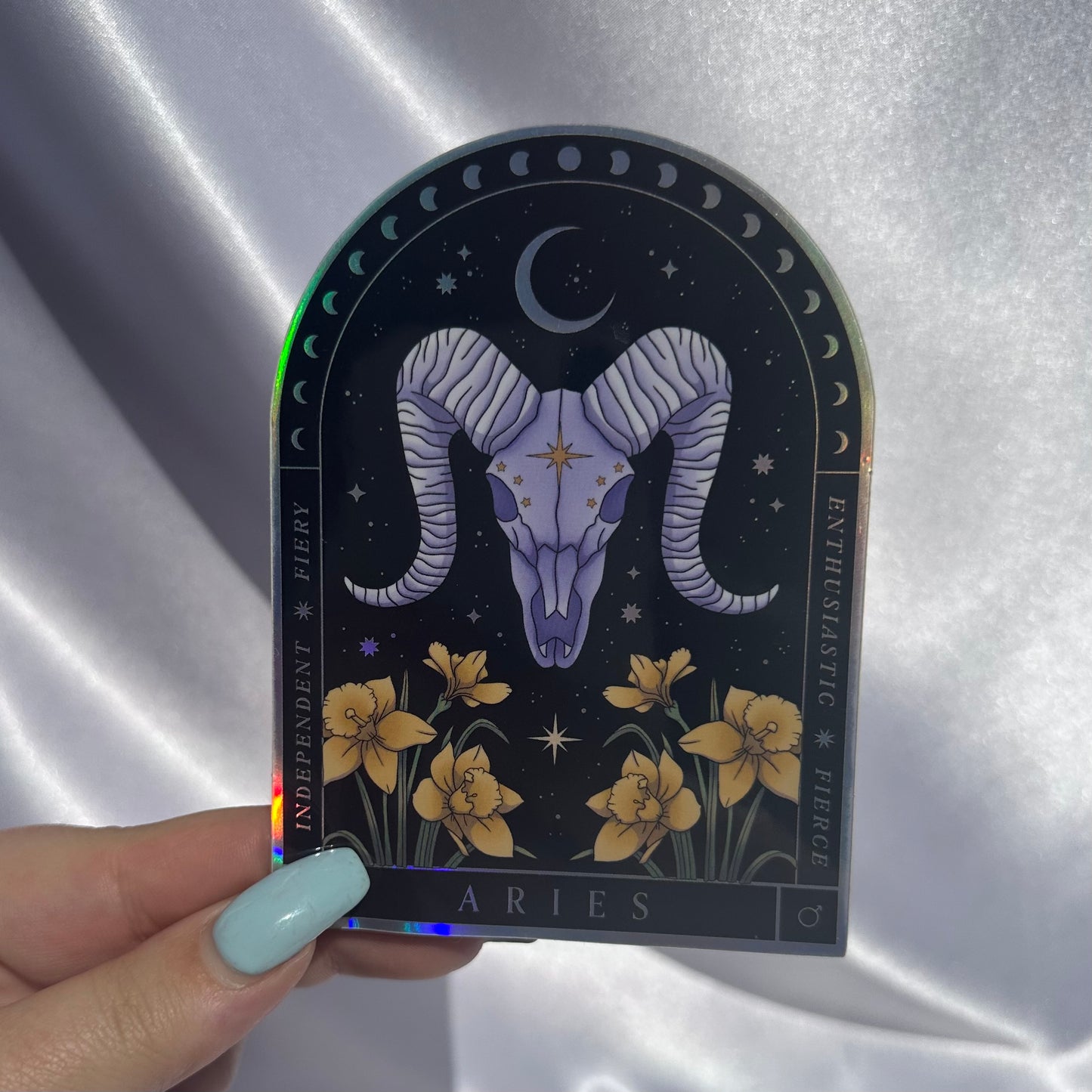 Zodiac holographic stickers