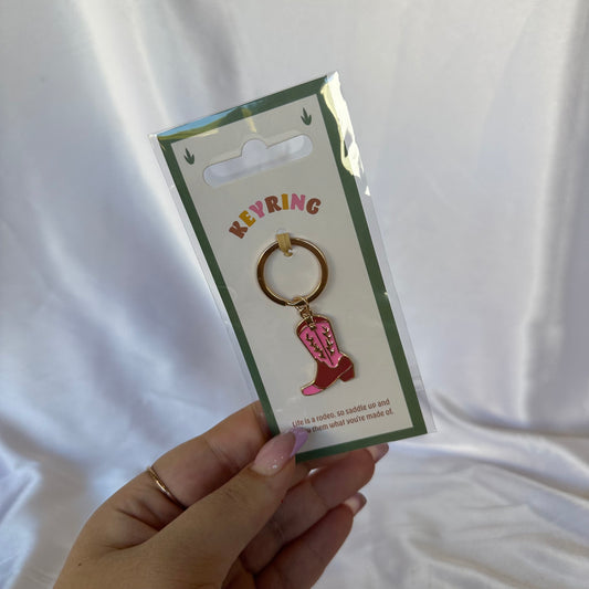 Cowboy boot keyring