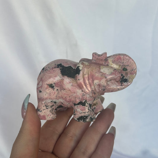 Peruvian rhodonite elephant #201