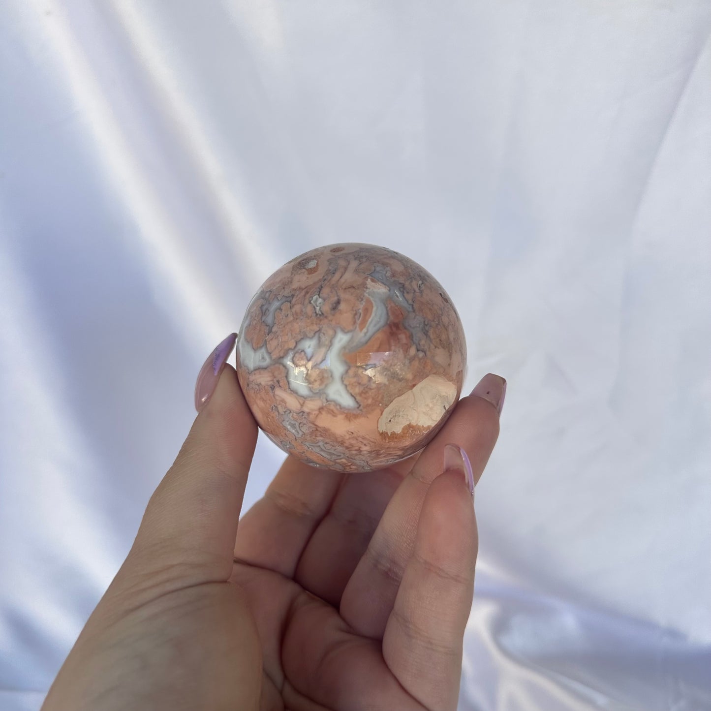 Petal agate sphere #45
