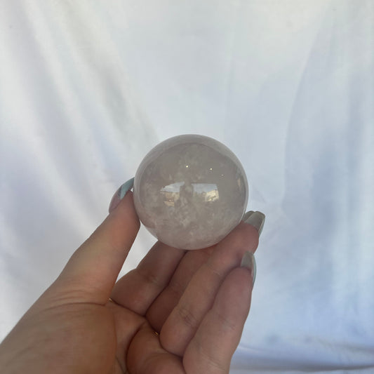Rose quartz sphere #165