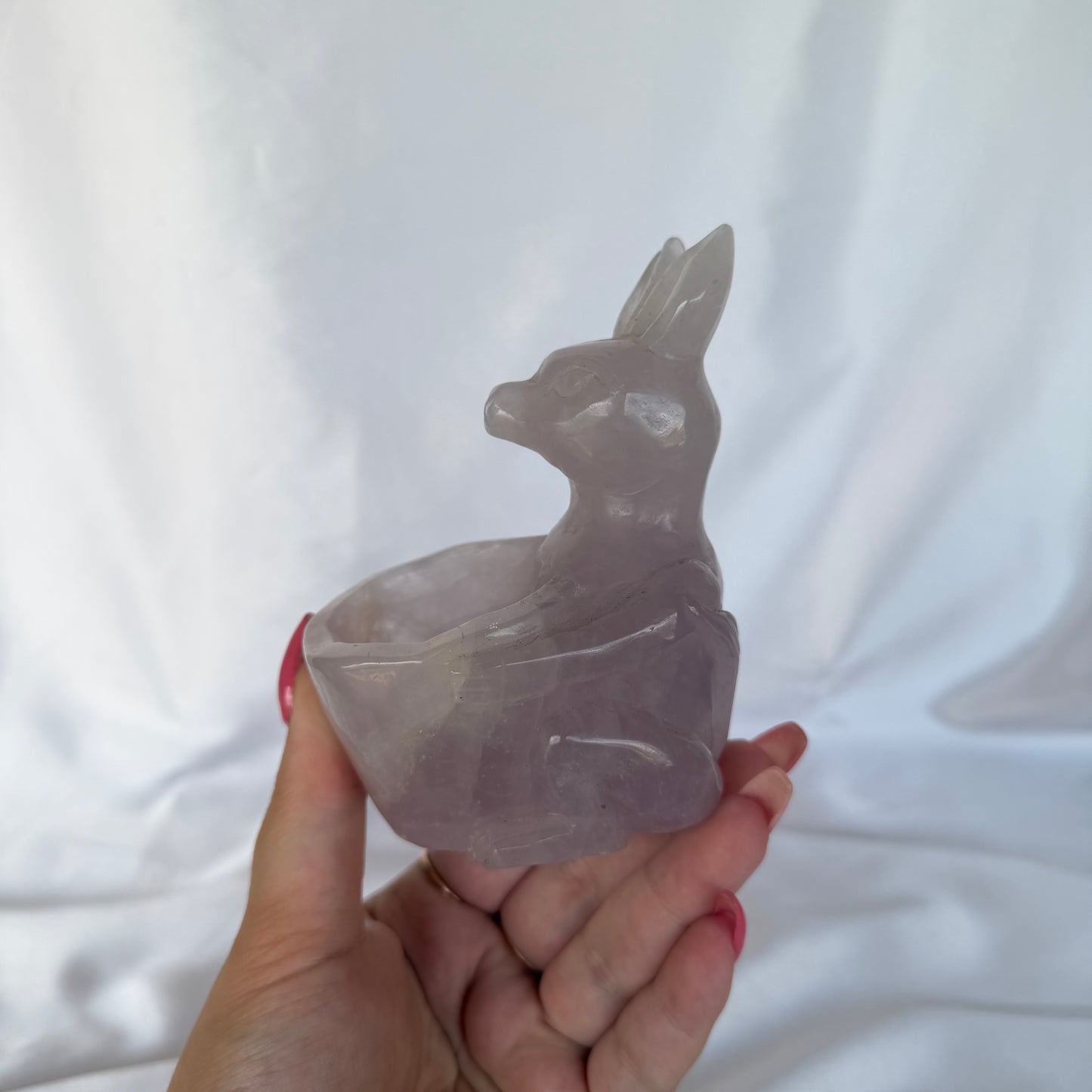 Rose quartz kangaroo