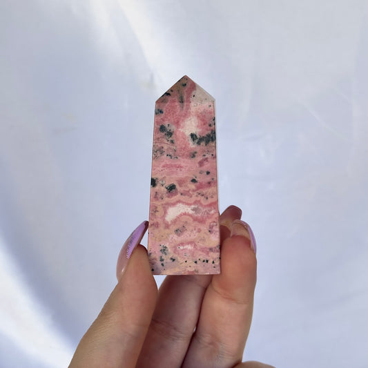 Peruvian rhodonite point #141