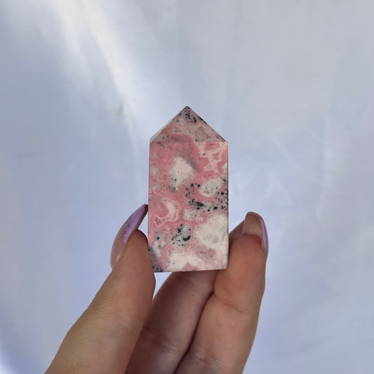 Peruvian rhodonite point #451