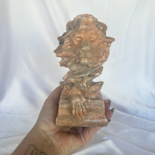 Sunstone lion statue