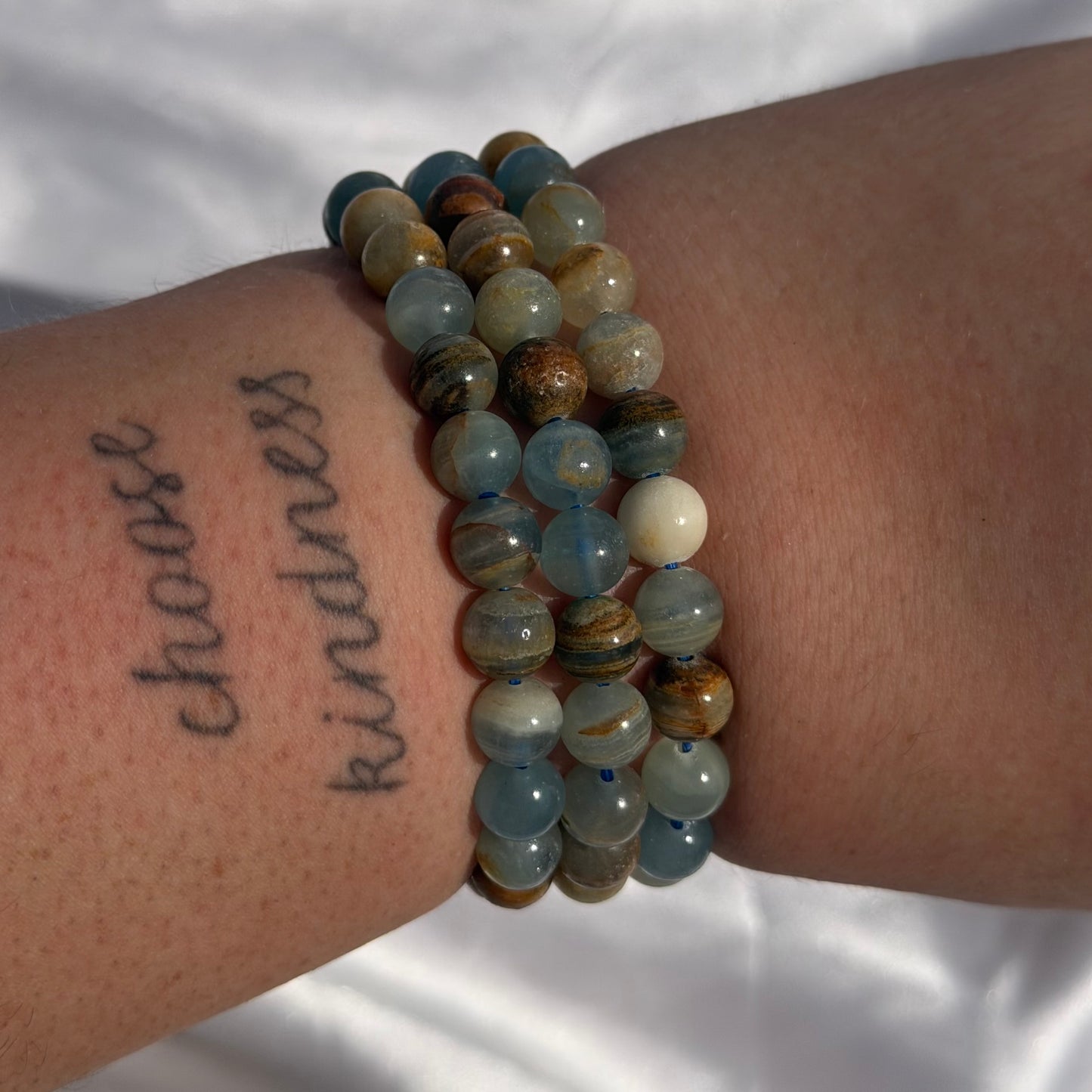 Blue onyx bracelet