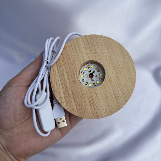 White single light base