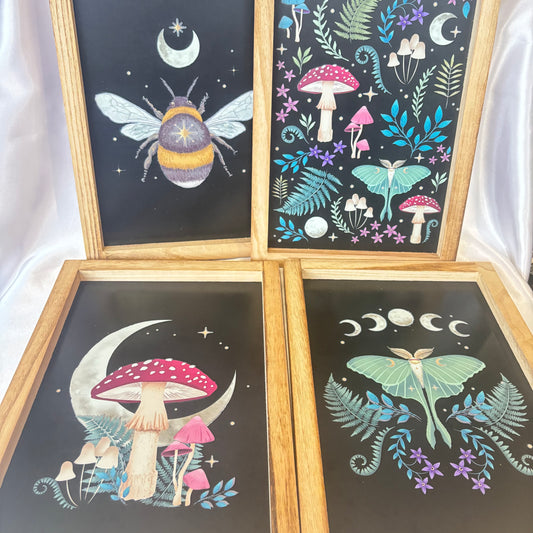 Wooden frame wall art